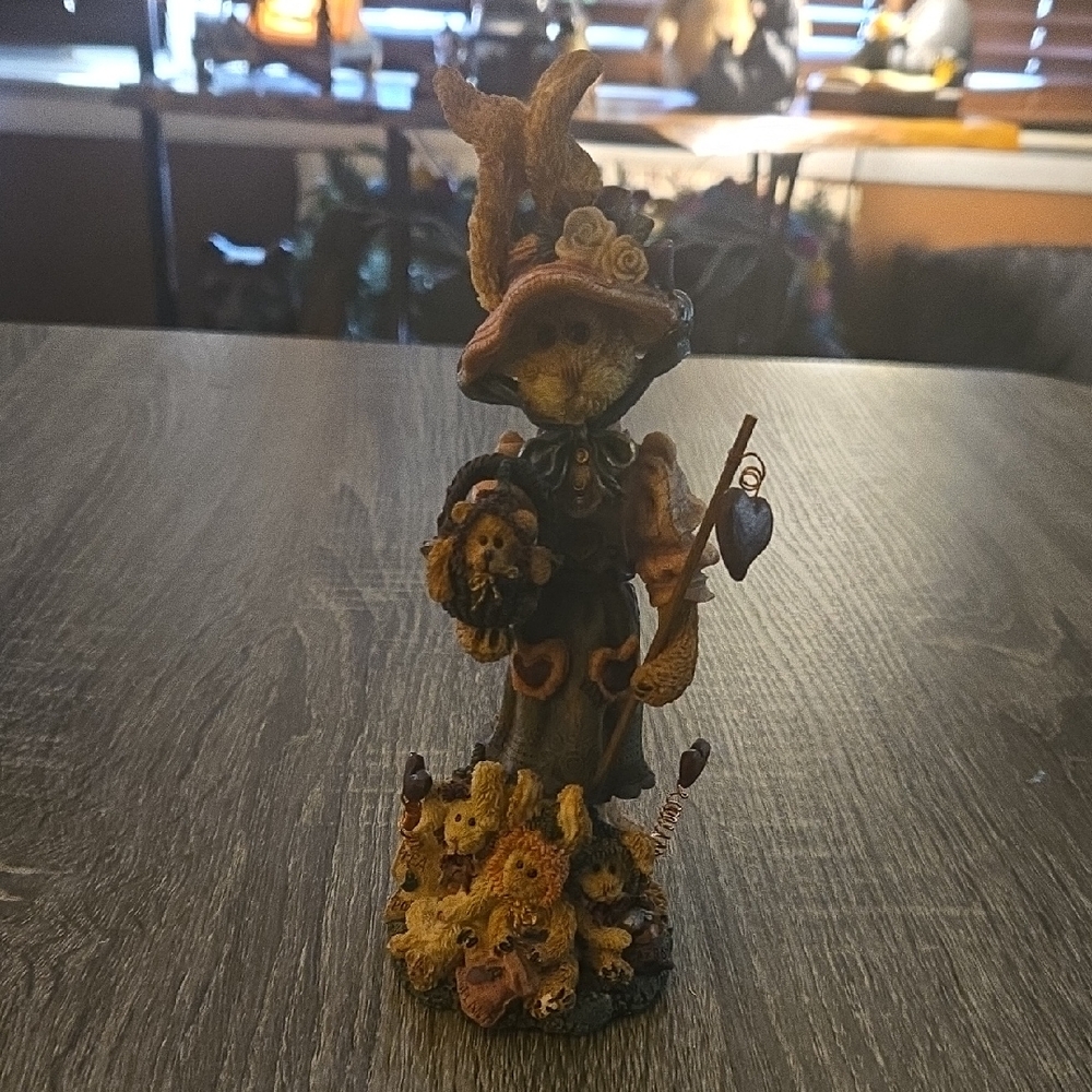 Boyds Bears Harvest Figurine with Brown and Gold Accents